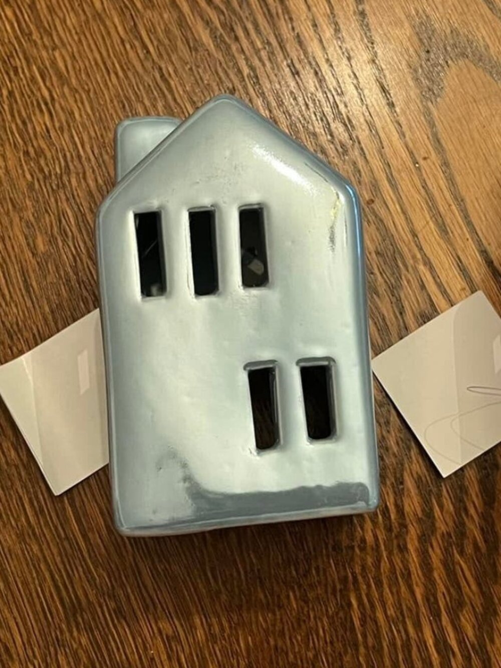 3 sm tealight Ceramic glazed Houses, Xmas 2021 Woodland Wonders - hard to find